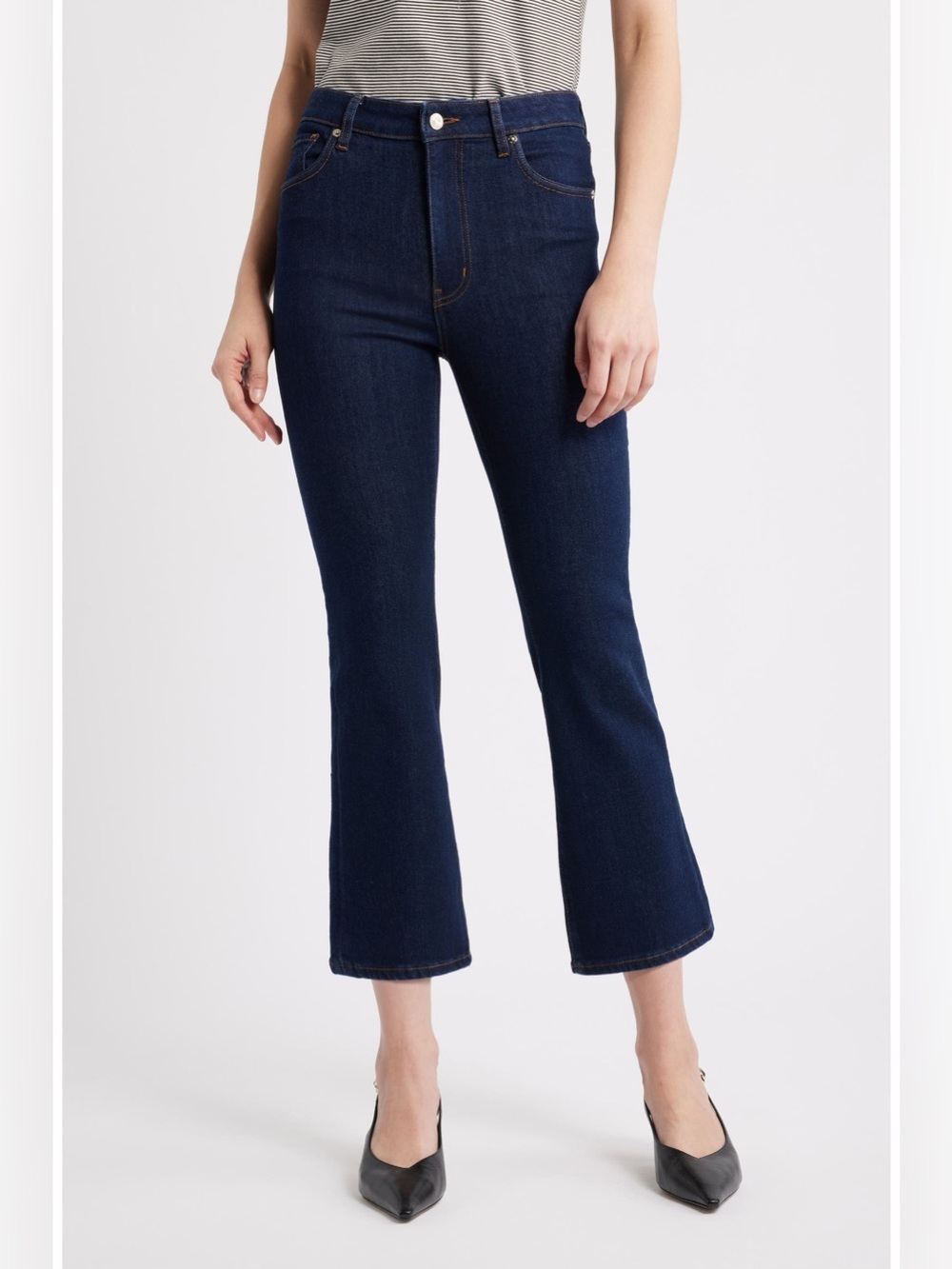 Frame The Reboot High Waist Crop Flare Jeans